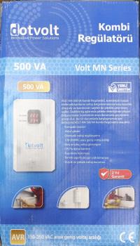 DOTVOLT METAL 500VA VOLTAJ REGULATÖRÜ VOLTAJ DUZENLEYICI GERİLİM DÜZENLEYICI KOMBİ,KLİMA UPS 130-250 VAC ARASI GENİŞ VOL